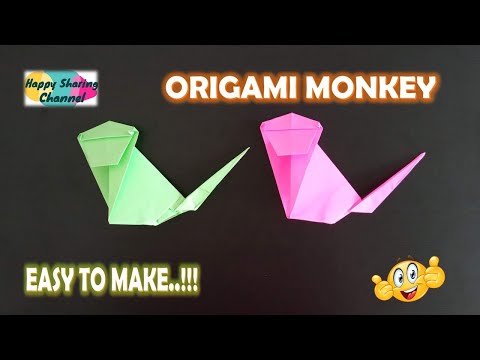 Origami Monkey - Easy Origami Instructions