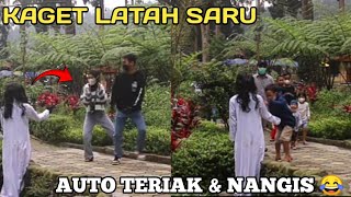 PRANK PATUNG KUNTILANAK // LATAH AS* SAMPE LOMPAT & TERIAK BANGK* { HUTAN PINUS LIMPAKUWUS