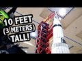 Giant LEGO Saturn V Rocket & Launch Pad (Minifig Scale)