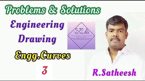 Parabola | Engineering Drawing UNIVERSITY Questions | Satheesh Engineering Academy (SEA)
