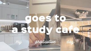 vlog #8 | first time to a study cafe! | productive day in ages | sticking to the plan 📝