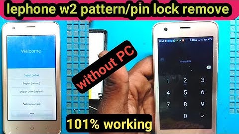 lephone w2 pattern unlock|| lephone w2 ka pin lock kaise tode| lephone w2 hard reset