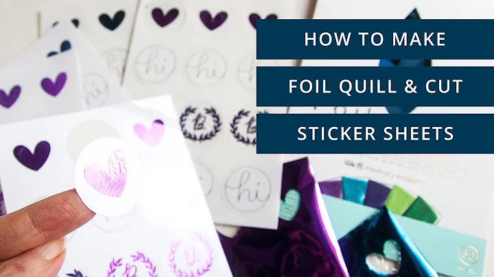 How to Design Foil Quill & Cut Sticker Sheets in Silhouette Studio + Initial Sticker Paper Results