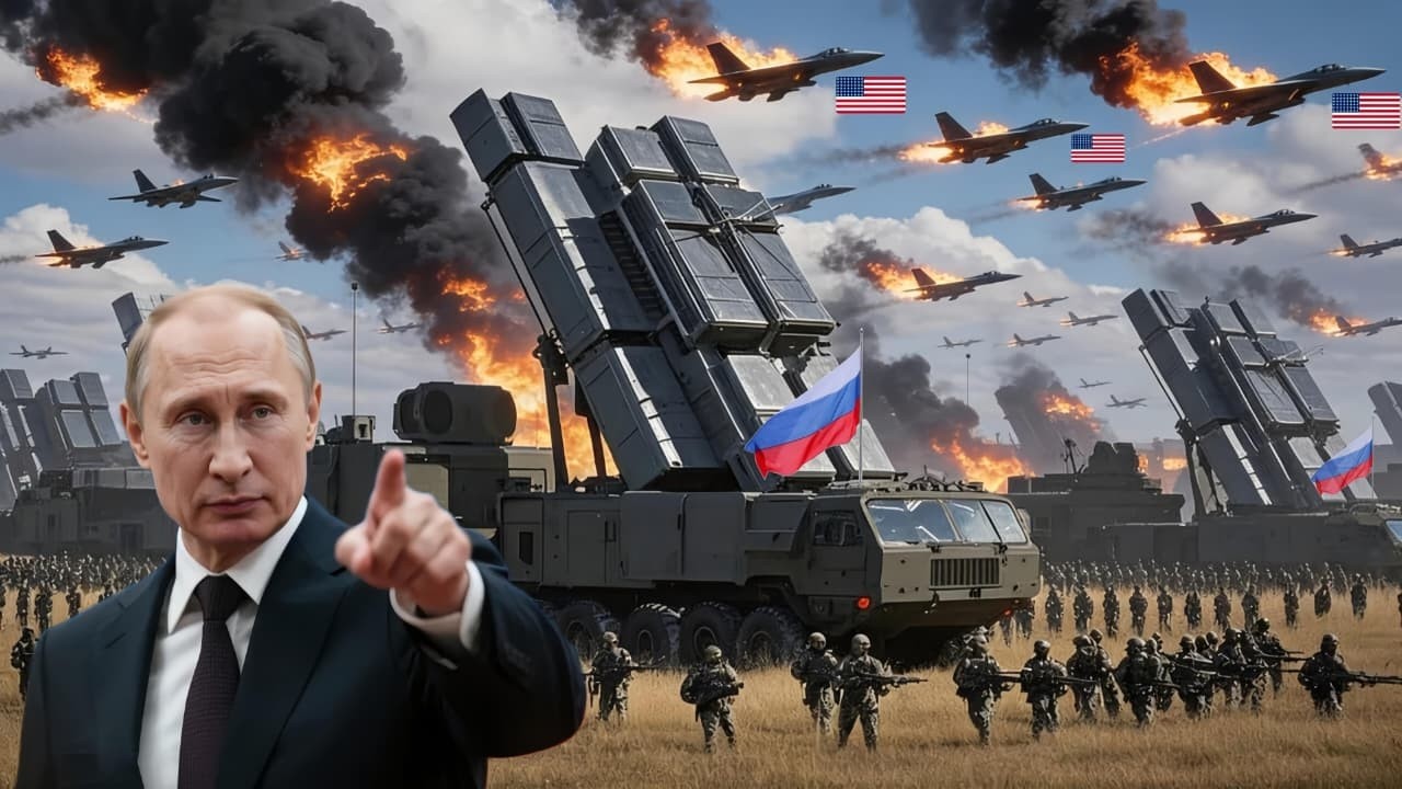 Сегодня! Сотни американских истребителей атаковали российскую территорию, но посмотрите, что произош