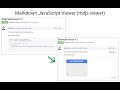 Markdown javascript viewer mdjsviewer intro