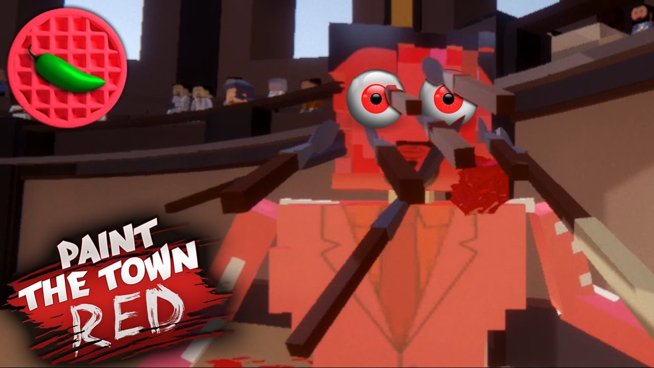 COOP KILLING THE KATANA GIANT! Let's Play Paint the Town Red (Coop