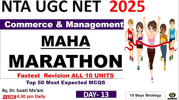 Complete Commerce Marathon all 10 unit revision with IMP MCQS II UGC NET 2025 Commerce & Management