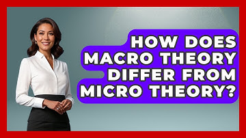 How Does Macro Theory Differ From Micro Theory? | Macroecon Experts News