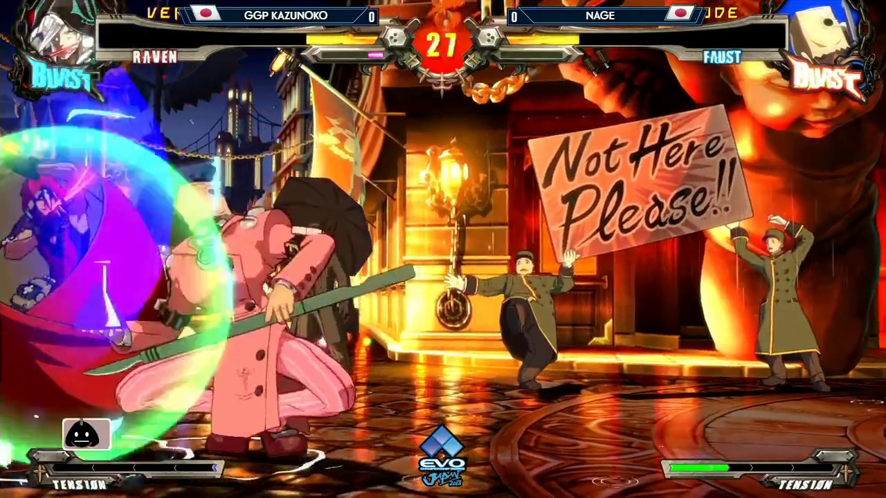 EVO Japan 2018 - GGXrd Rev2: Kazunoko vs Nage - Winners Finals