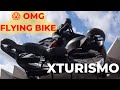 OMG World&#39;s First Flying Bike - हवा में उड़ने वाली Bike  /Xturismo Hoverbike