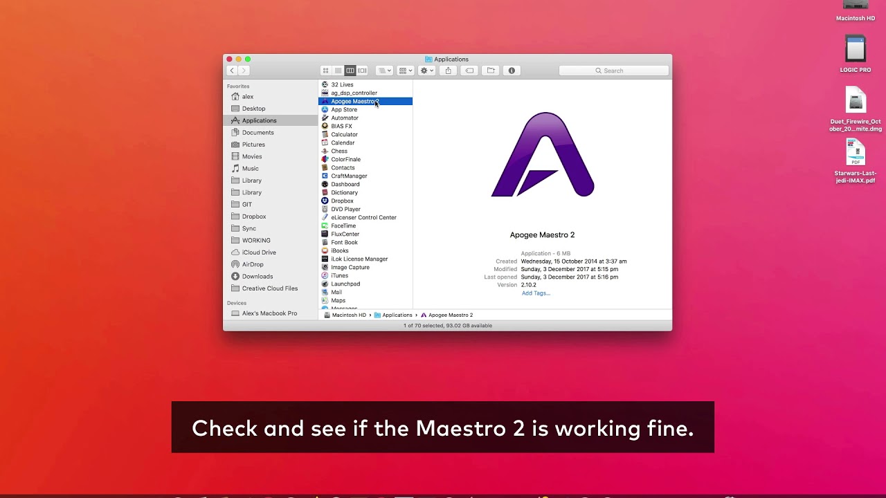 Apogee Maestro Driver For Mac Peatix