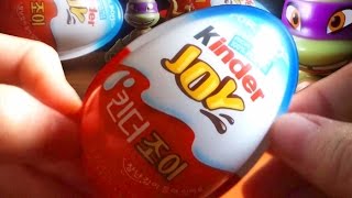 킨더조이 신제품 닌자 서프라이즈, 닌자거북이 장난감 Ninja Turtles Kinder Joy Surprise Eggs Toy