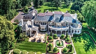 Luxury house in New Jersey for $ 12,990,000. Tour of an expensive mansion.