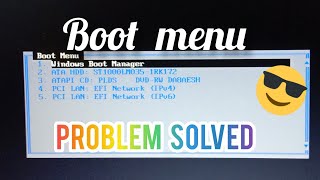 How To Fix Boot Menu | Problem Solved | Lenovo laptop
