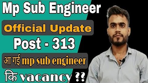 Mp Sub Engineer Vacancy 2021 | Latest Official Update | CEDMAP Sub Engineer Vacancy |