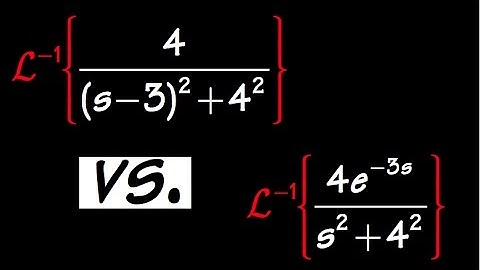 Inverse laplace transform, translation in s vs translation in t