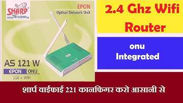 SHARP AS 221 W I Onu I Wi-Fi Router