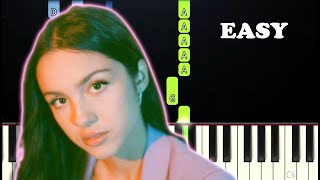 Olivia Rodrigo - scared of my guitar (Easy Beginner Piano Tutorial)