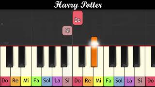 Thème de Harry Potter (Piano pour enfant débutant très facile) Resimi