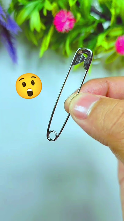 DIY ring with safety pin 😍💕/homemade Cute Rings/how to make rings at home