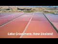 Lake Grassmere - pink lake in New Zealand