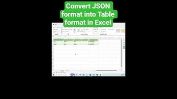 How to convert JSON file into Table in MS Excel #excel #tricks #json #table #programming