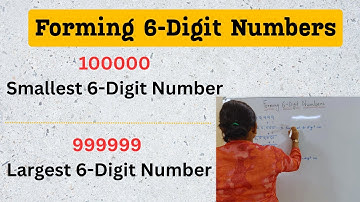 Forming 6-Digit Numbers | Smallest 6-Digit Number and Largest 6-Digit Number | #maths #shortvideo