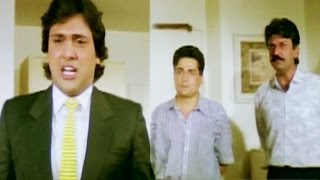 Govinda teaches lesson to Raja Bundela and Dilip Dhawan - Swarg, Scene 14/14