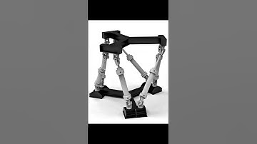 6 DOF Hexapod Mechanism#3ddesign #engineering #innovation #engineering #mechanical #machine #3D