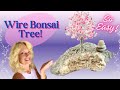 How to make wire beaded bonsai tree  wire tree sculpture