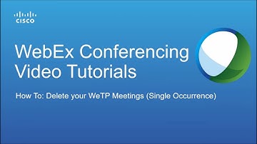 WebEx Conferencing: How to Delete WeTP Single Occurrence