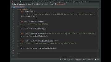 Raw Strings in Dart Programming Language