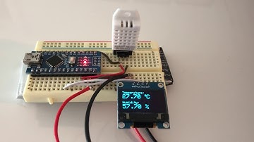 Arduino Nano + Oled Disply + DHT 22