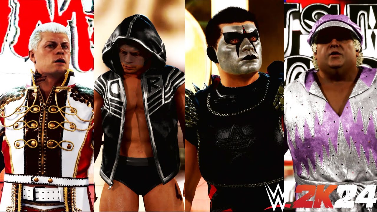 wwe-2k24-nightmare-family-pack-all-entrances-all-versions-of-cody