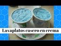 lavaplatos casero en crema/pasta, lava trastes con jabón azúl  corta grasa