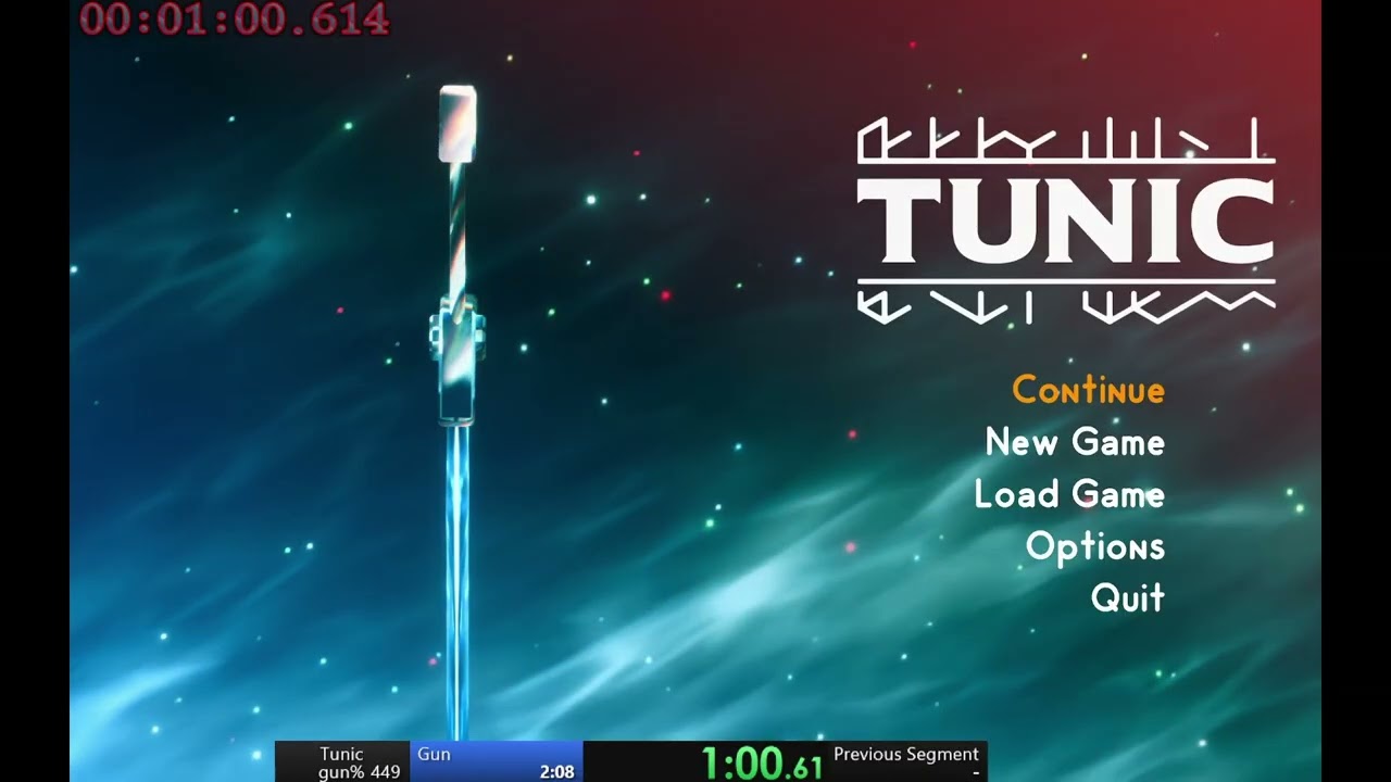 TUNIC gun% (unrestricted) in 2:04.77