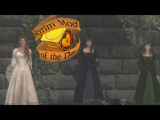 Skyrim Mod of the day: Noble Wedding Dresses - YouTube