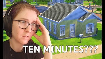 I tried to build a house in 10 minutes in The Sims 4 and...oof.