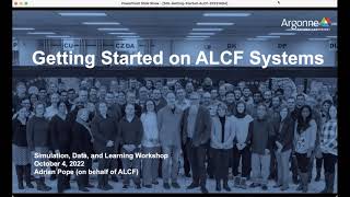 Getting Started on ALCF Systems with Adrian Pope