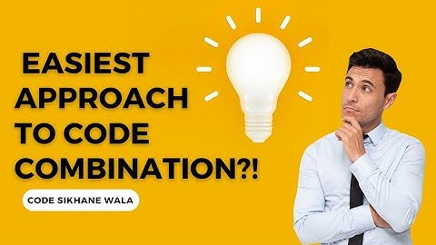 Easiest approach to code nCr Formula | C++ Coding