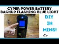 Cyber Power Blue Light Blinking on Battery Backup 1500va- Fix Battery Replacement [Complete Guide]