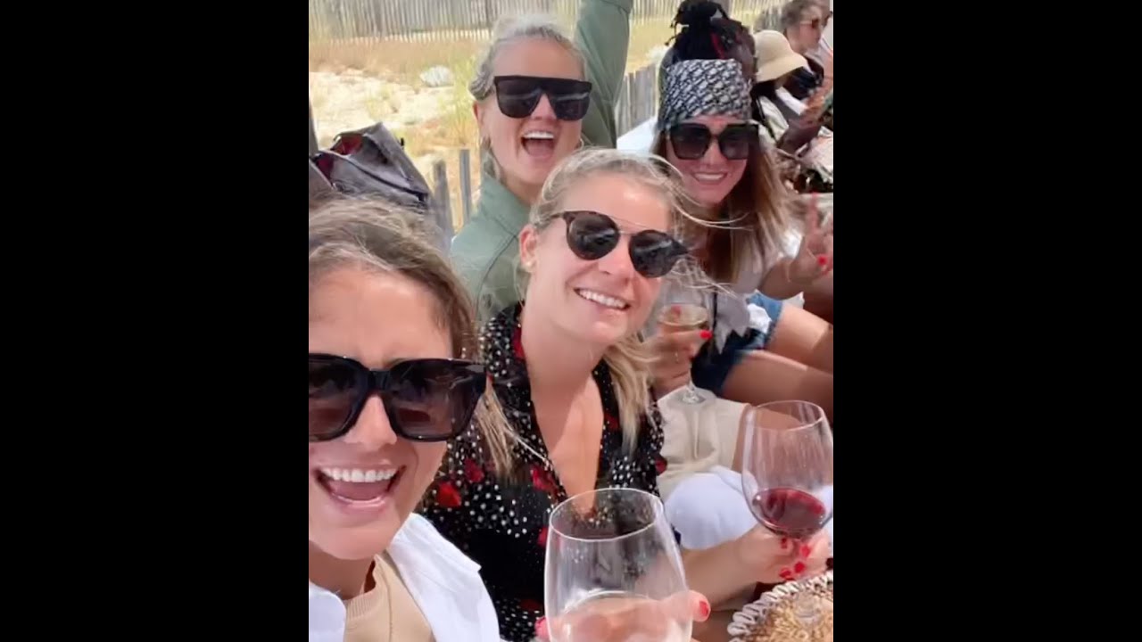 Olympique Lyon players partying in St-Tropez for their 8th Champions League title