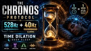 THE CHRONOS PROTOCOL: 528Hz + 40Hz Gamma ⏳ Time Dilation | 1 Hour = 1 Week (Deep Sleep)