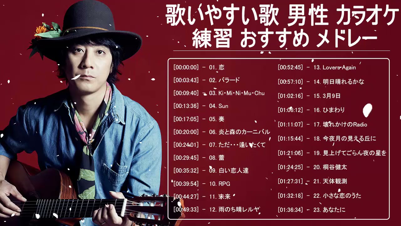 歌えるとかっこいい曲 邦楽 歌える曲 男性 メドレー ღ 歌いやすい歌 男性 カラオケ 練習 おすすめ メドレー ღ 男子カラオケ人気曲歌えると かっこいい曲 Youtube