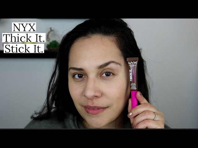 NYX Thick It and Stick Brow It Mascara Brunette - - YouTube - New