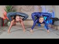 Contortion duo extreme flexible girls flexshow
