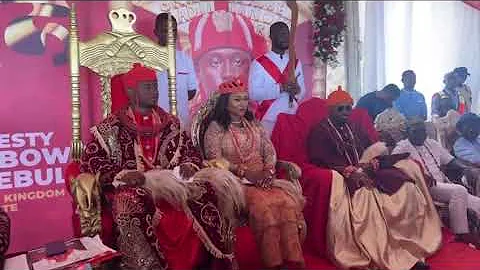His Majesty Ogiame Atuwatse III CFR The Olu Of Warri arrived in Kabowei Kingdom