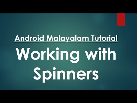 Android Studio Tutorial (Malayalam) - 16 - Working with Spinner - YouTube