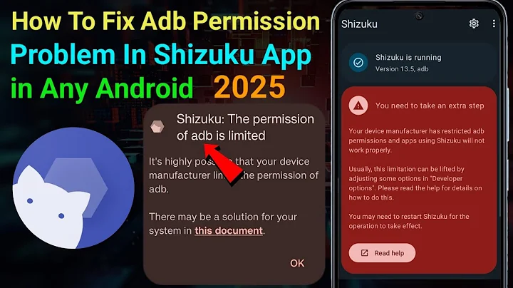 How To Fix The Permission of ADB is Limited problem in Shizuku Any Android || 2025