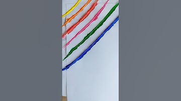 Easy String pull painting viral thread painting @aRtiShtaM  #threadpainting #simple #acrylicpainting